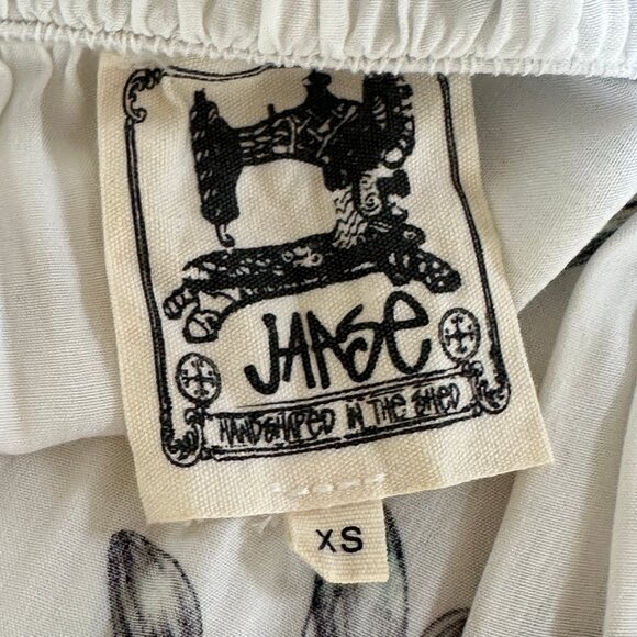 Jaase White Flowy Off Shoulder Maxi Dress Floral XS - Picture 5 of 7